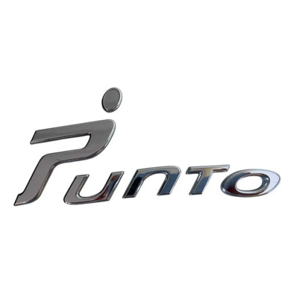 Emblema Traseiro Punto Fiat Punto 2013/2016 Cromada