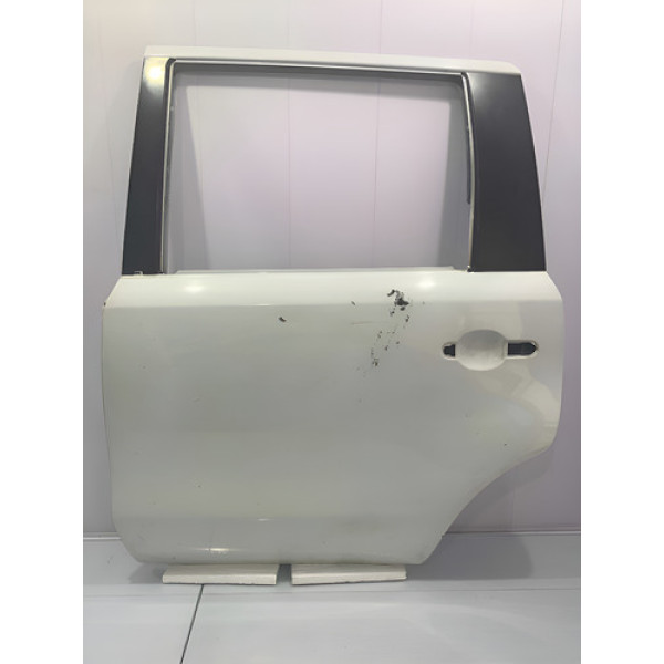 Porta Traseira Esquerda Nissan Livina 2010/2015 C/ Detalhes Traseira Esquerdo Prateado