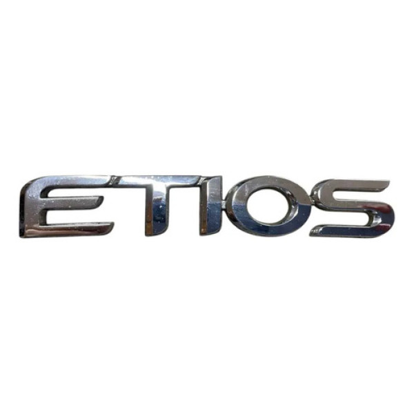 Emblema Etios Capô Traseiro Etios Hatch 2013/2022 Cromado