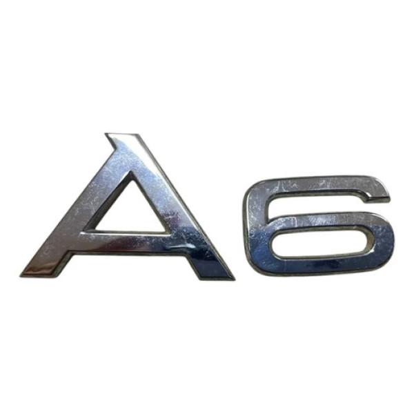 Emblema A6 Capô Traseiro Audi A6 2016 Cromado