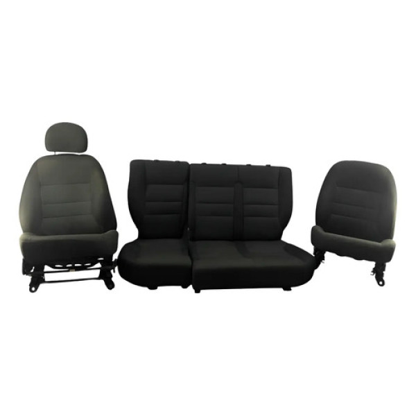 Jogo De Bancos Fiat Idea 2005/2010 Com Detalhes 48009 Preto