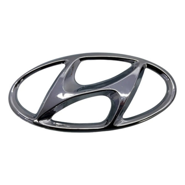 Emblema Dianteiro Logo Hyundai Hb20 2017/18 Paralelo 51063 Prata