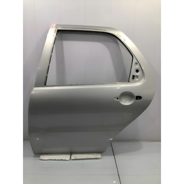 Porta Traseira Esquerda Fiat Palio Economy 2005/2016 Traseira Esquerdo Prateado