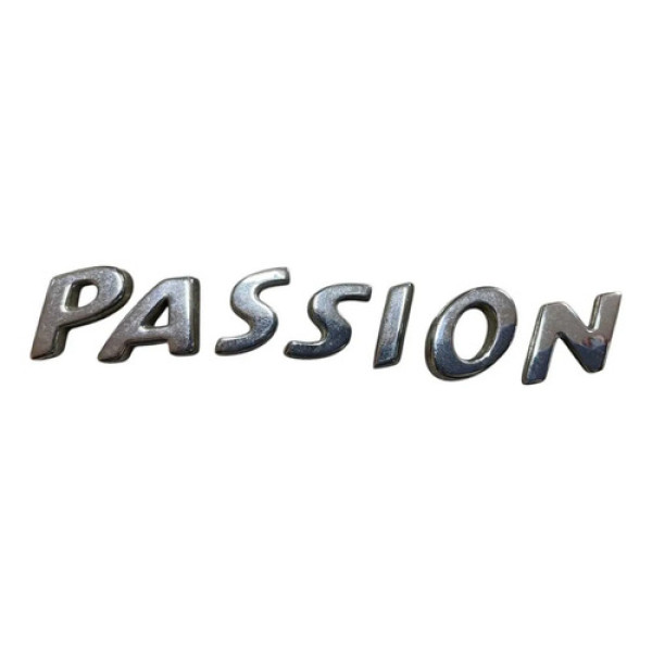 Emblema Passion Capô Traseiro Peugeot 207 2009 Cromado