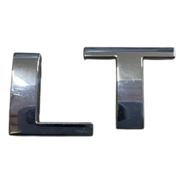 Emblema Traseiro Lt Chevrolet Agile 2010/2014 Cromado