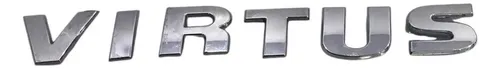Emblema Virtus Capo Traseira Volkswagen Virtus 2018/2023 Cromado