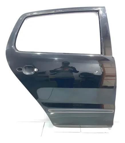 Porta Traseira Direita Volkswagen Fox 2003/2008 Com Detalhes Traseira Direita Preto