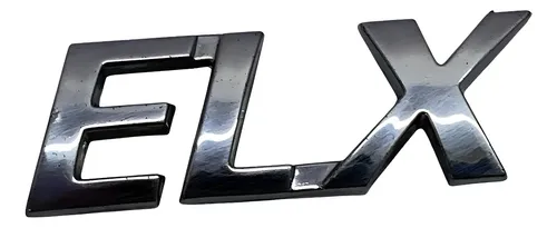 Emblema Elx Tampa Traseira Fiat Idea 2005/2010 47630 Cinza