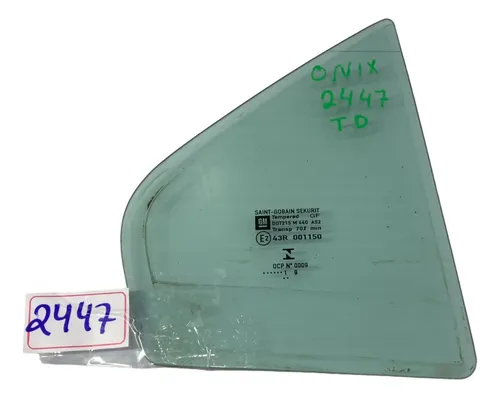 Vidro Fixo Porta Traseira Direita Chevrolet Onix 2013/2018