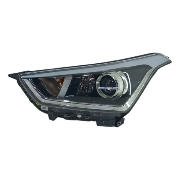 Farol Esquerdo Creta Máscara Negra 2017 A 2025 Orig Detalhe Esquerdo/motorista