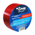 Fita Demarcação Solo Antiderrapante Pvc 4.8cm X 30m Vermelho Vermelho