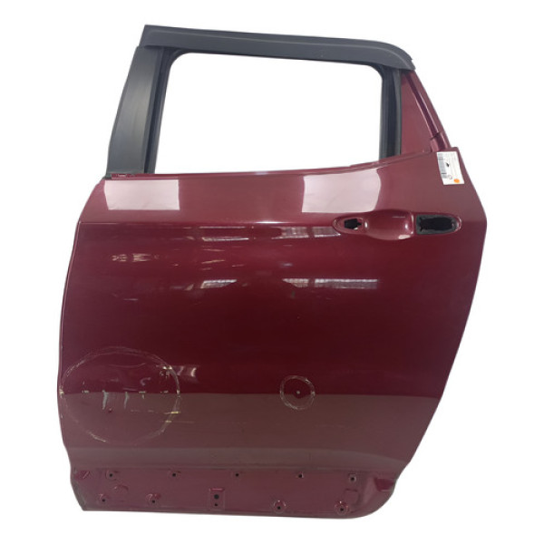Porta Traseira Esquerda Fiat Toro 2016 A 2021 Detalhes Traseira Esquerdo Vermelho