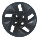 Kit Jogo 4 Calotas Aro 14p Sport Preto/prata T-cross 2025 Preto/ Prata