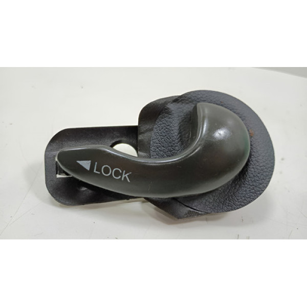 Maçaneta Interna Porta Traseira Direita Fiat Siena 2001/2013 Preto