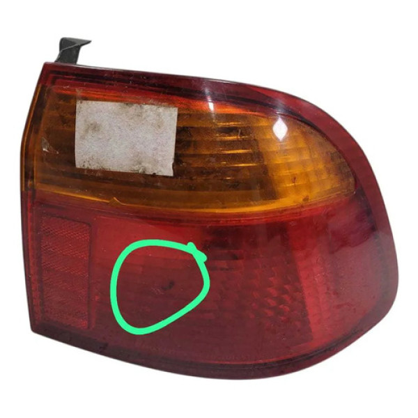 Lanterna Traseira Direita Honda Civic 2000 C/detalhes Direito/passageiro Vermelho