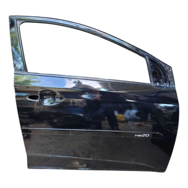 Porta Dianteira Direita Hyundai Hb20 2015 Á 2021 Dianteira Direita Preta