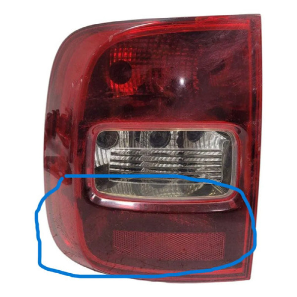 Lanterna Esquerda Saveiro G5 2010 Á 2016 C/detalhe Esquerdo/motorista Vermelha