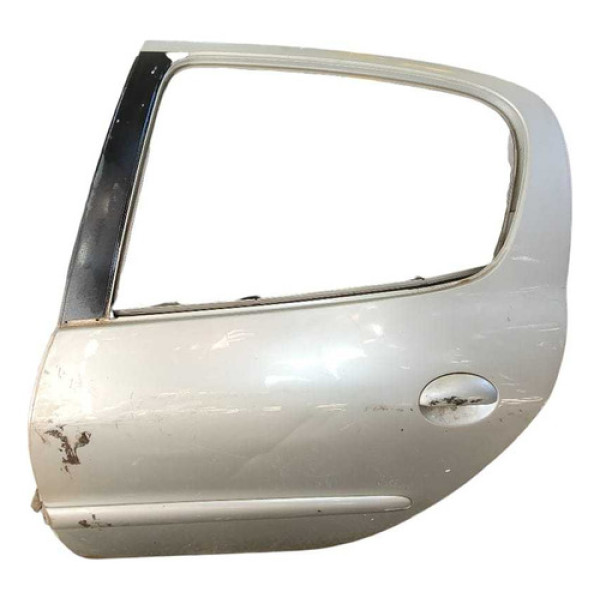 Porta Traseira Esquerda Peugeot 307 Passion 2009/2010 Traseira Esquerdo Prata