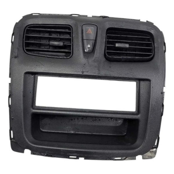 Moldura Central Painel Renault Sandero Logan 2015 Á 2020 Preto