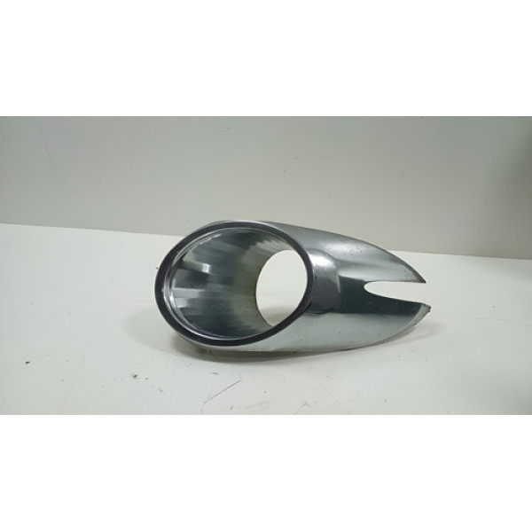 Moldura Farol De Milha Esquerdo Fiat Palio Siena 2008 Á 2012 Prateado Esquerdo