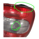 Lanterna Traseira Esquerda Chevrolet Corsa Sedan 2000 Avaria Esquerdo/motorista Vermelho