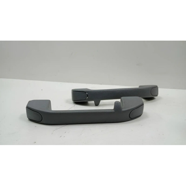 Conjunto 2 Alça De Teto Traseira Fiat Palio Elx 1.0 16v 2000 Cinza