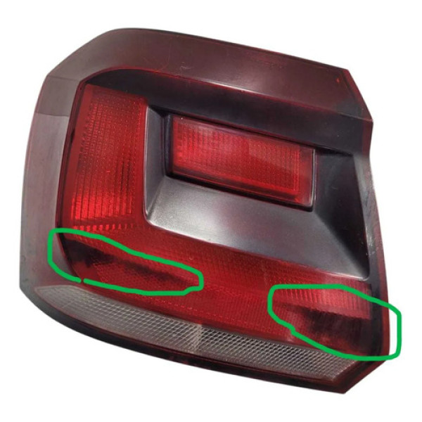 Lanterna Traseira Esquerda G7 2017 2023 C/detalhes Na Lente Esquerdo/motorista Vermelho