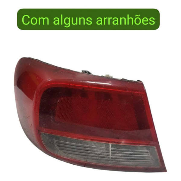 Lanterna Traseira Esquerda Vw Gol G5 2012 Esquerdo/motorista Vermelho