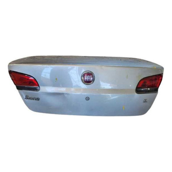 Tampa Traseira Fiat Siena  2008 A 2012 Prateado Prateado