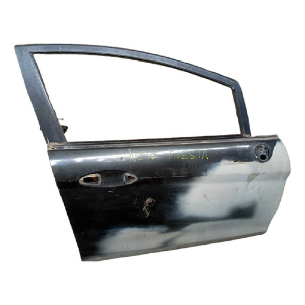 Porta Dianteira Direita Ford Fiesta 2003/2014 C/detalhe Dianteira Direita Preto/branco