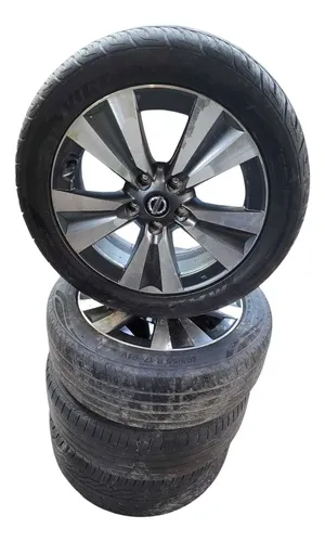 Jogo Rodas Com Pneus Nissan Sentra 20sv 2016 Preto
