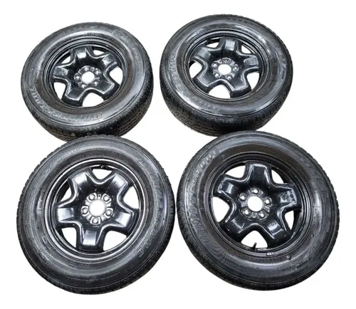 Jogo Rodas Aro 16 C/pneus Fiat Toro 2022 Á 2024 Preto