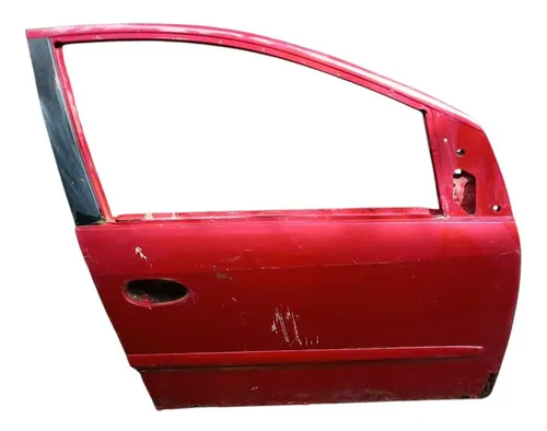 Porta Dianteira Direita Peugeot 206 207 1998 2012 C/detalhe Dianteira Direita Vermelho
