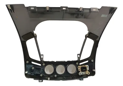 Moldura Painel Multimídia Mitsubishi L200 3.2 2012 Á 2013 Cinza
