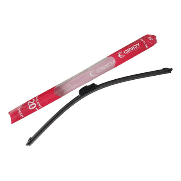 Palheta Automotiva De Silicone Universal 20  Cinoy Preto Preto