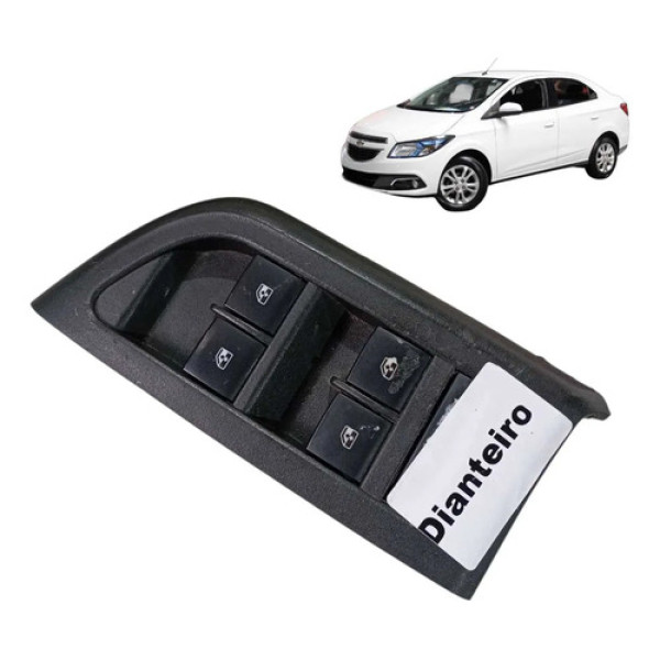 Moldura Botão Vidro Porta Dianteira Esquerda Gm Prisma 2015
