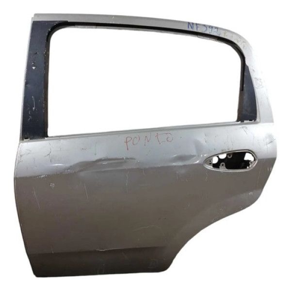 Porta Traseira Esquerda Recuperavel Fiat Punto 2007/2013 Traseira Esquerdo Cinza
