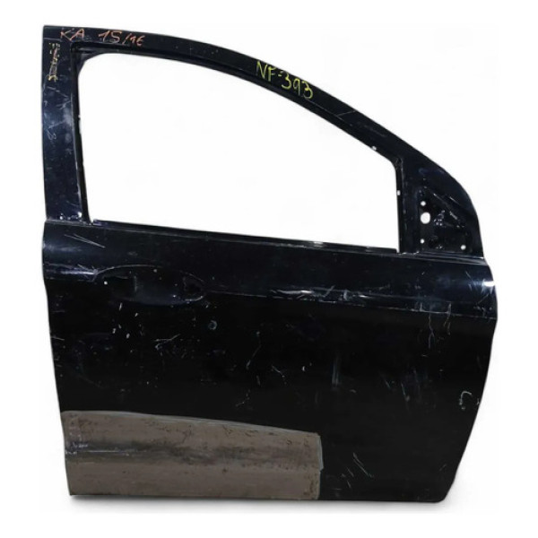 Porta Dianteira Direita Recuperada Ford Ka 2016 Dianteira Direita Preto