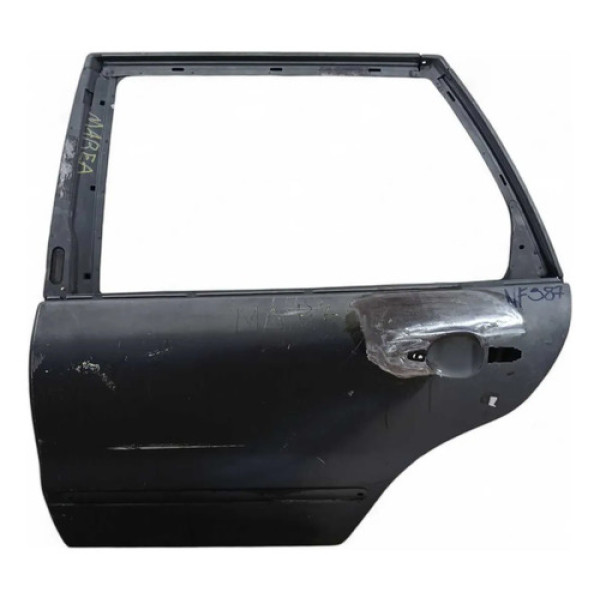 Porta Traseira Esquerda Recuperada Fiat Marea 1998/2005 Traseira Esquerdo Cinza-escuro