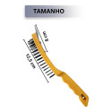 Escova De Aço Com Raspador Hutz 27cm