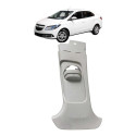 Moldura Coluna Central Esquerda Chevrolet Prisma 2015 Branco