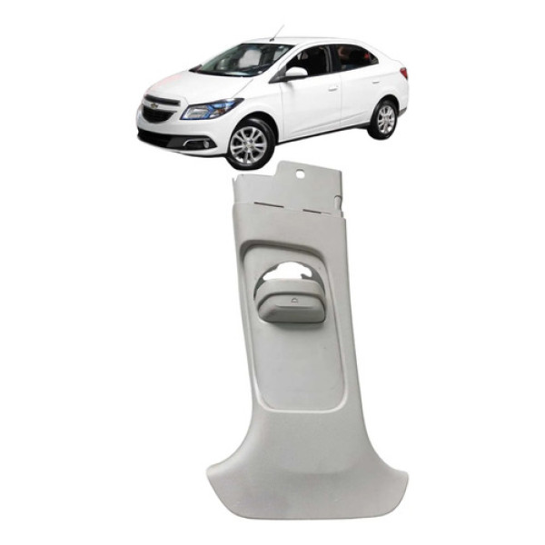 Moldura Coluna Central Esquerda Chevrolet Prisma 2015 Branco