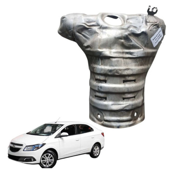 Protetor Coletor Escape Chevrolet Prisma 2015 Cinza