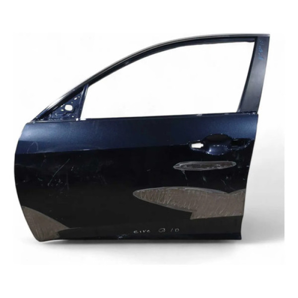 Porta Dianteira Esquerda Recuperada Honda Civic 2017/2019 Dianteira Esquerda Azul