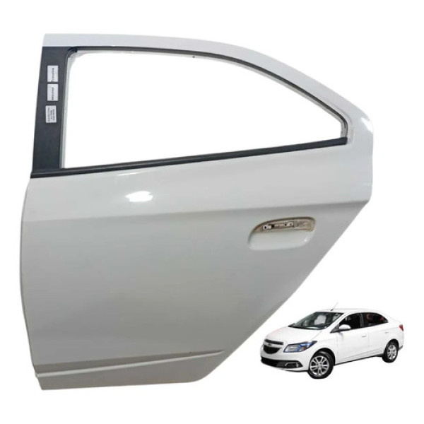 Porta Traseira Esquerda Chevrolet Prisma 2015 Traseira Esquerda Branco