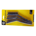 Kit 3 Escovas Com Cerdas Aço Cobre Nylon Hutz Preto Preto