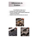 Kit 3 Escovas Com Cerdas Aço Cobre Nylon Hutz Preto Preto