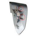 Capa Retrovisor Direito Bmw 320i 2013/2015 C/avaria Cinza Cinza