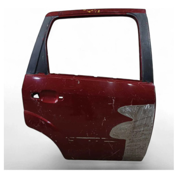 Porta Traseira Direita Recuperada Ford Fiesta 2003/2011 Traseira Direita Bordô