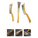 Escova De Aço Com Raspador Hutz 27cm